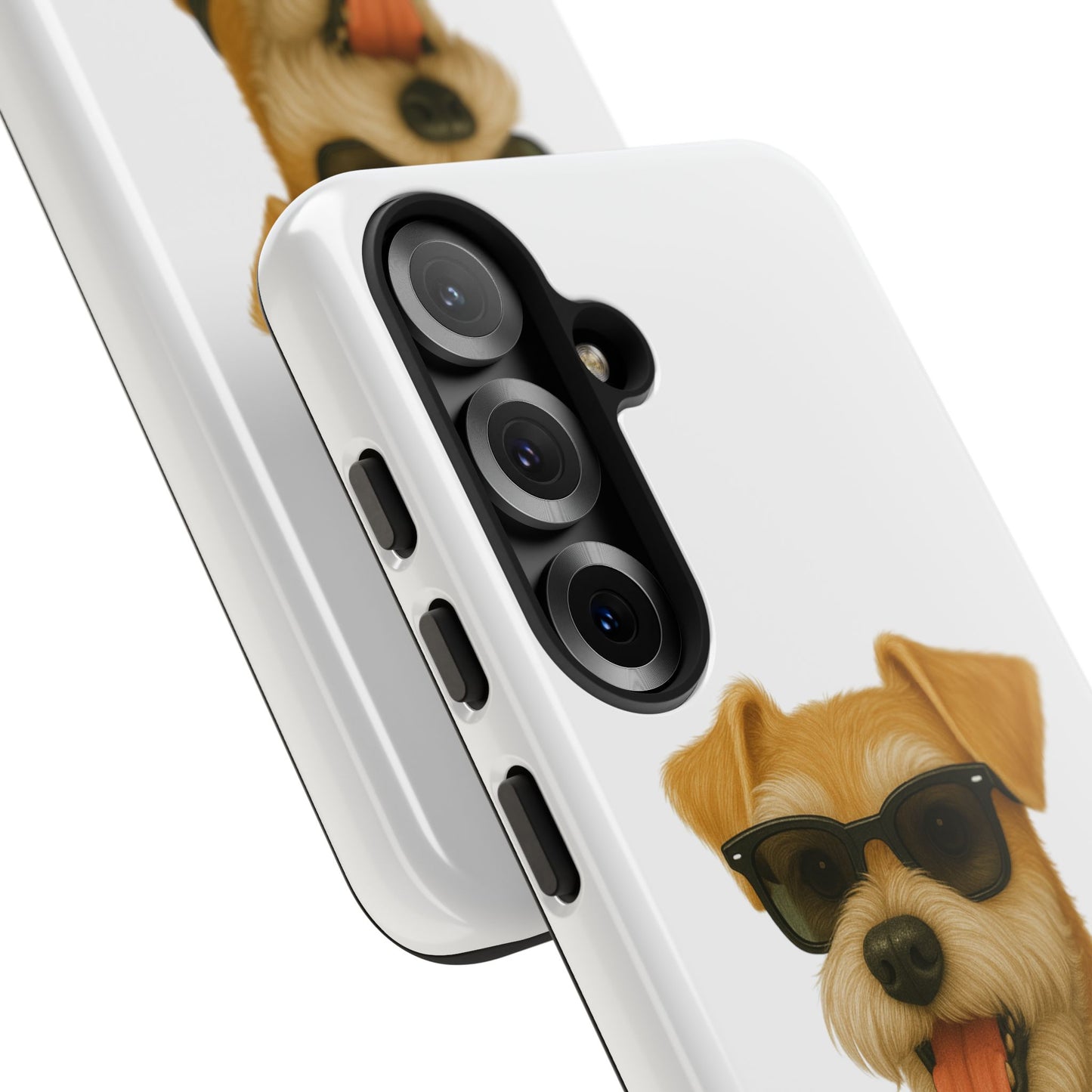 Miniature Schnauzer Wearing Sunglasses - Tough Phone Case