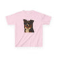 Kids Tee with Australian Shepherd Wearing Sunglasses