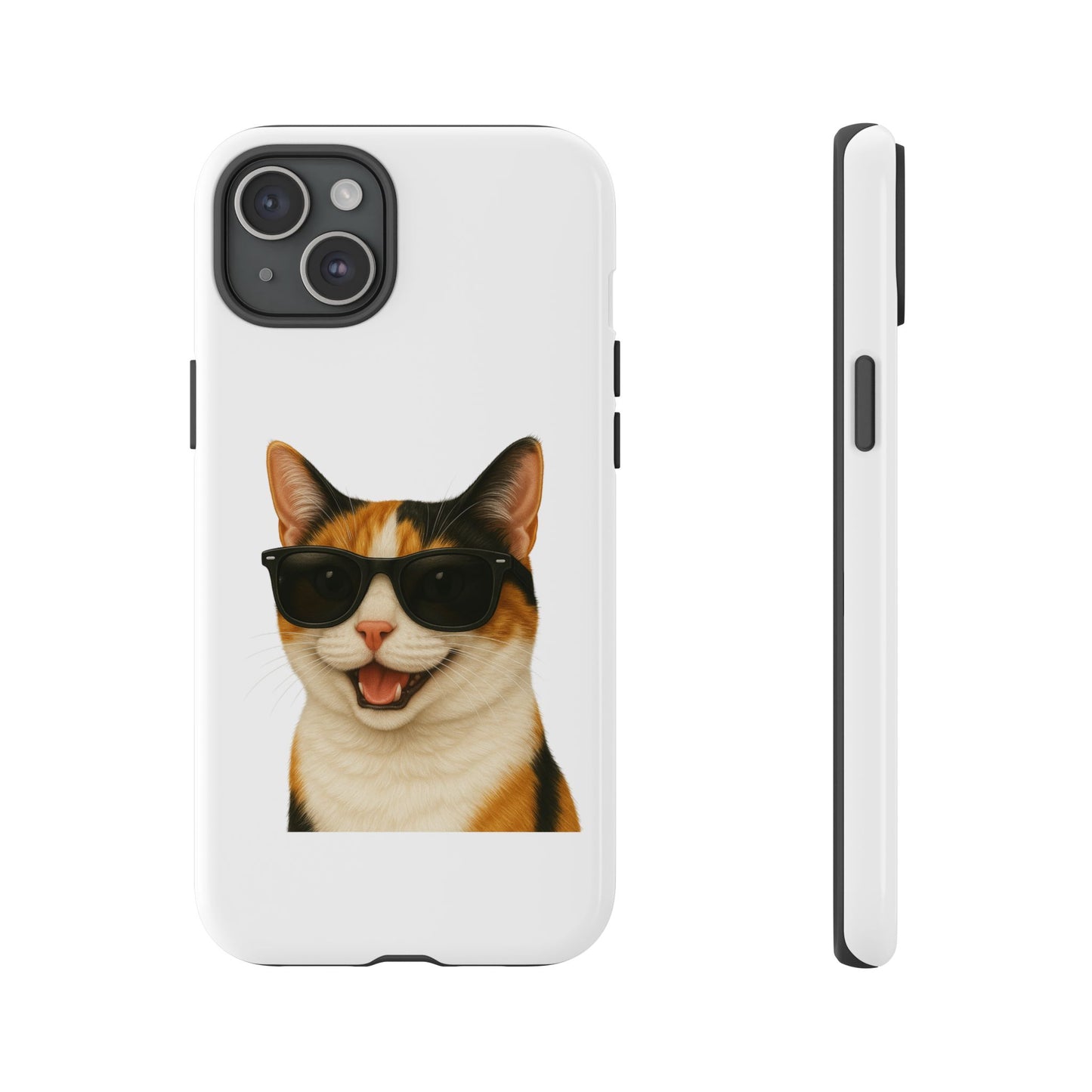 Calico Shorthair Cat Wearing Sunglasses - Tough Phone Case