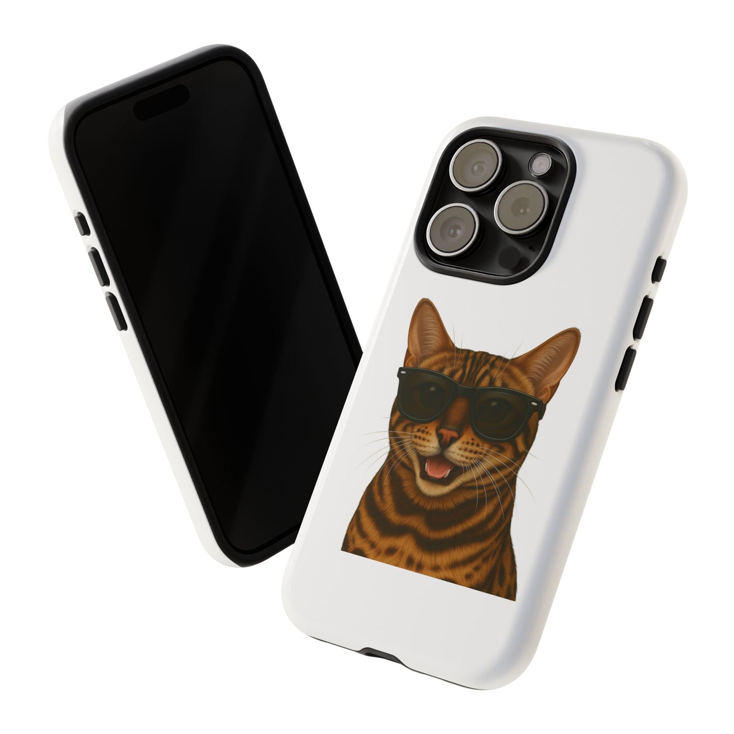 Bengal Cat Wearing Sunglasses - Tough Phone Case