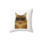 Maine Coon Wearing Sunglasses - Throw Pillow