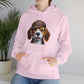 Smiling Beagle Wearing Deerstalker Hat - Adult Hoodie - Too Cute Pets