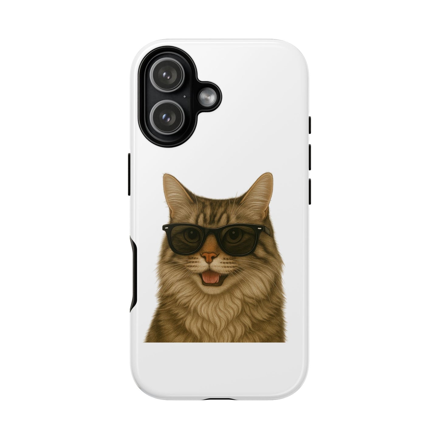 Siberian Cat Wearing Sunglasses - Tough Phone Case