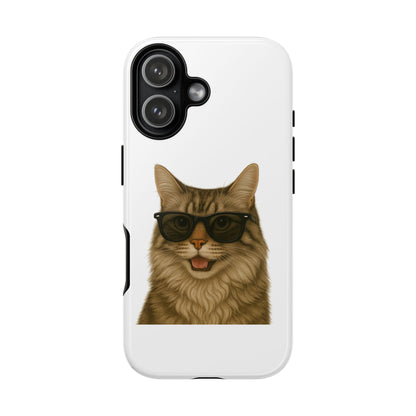 Siberian Cat Wearing Sunglasses - Tough Phone Case
