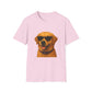 Golden Retriever Wearing Sunglasses - Adult T-Shirt