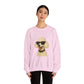 White Poodle Wearing Sunglasses - Adult Crewneck Sweatshirt