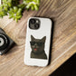 Gray Cat Wearing Sunglasses - Tough Phone Case