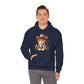 Tabby Cat in Fedora & Suit – Adult Unisex Hoodie