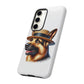 German Shepherd Wearing a Boater Hat - Tough Phone Case
