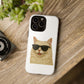 Cream Longhair Cat Wearing Sunglasses - Tough Phone Case