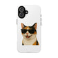 Calico Shorthair Cat Wearing Sunglasses - Tough Phone Case