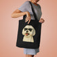 Maltese Wearing Sunglasses Cotton Tote Bag