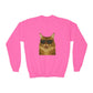 Maine Coon Cat Wearing Sunglasses - Youth Sweatshirt