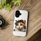 Calico Cat Wearing a Beret - Tough Phone Case