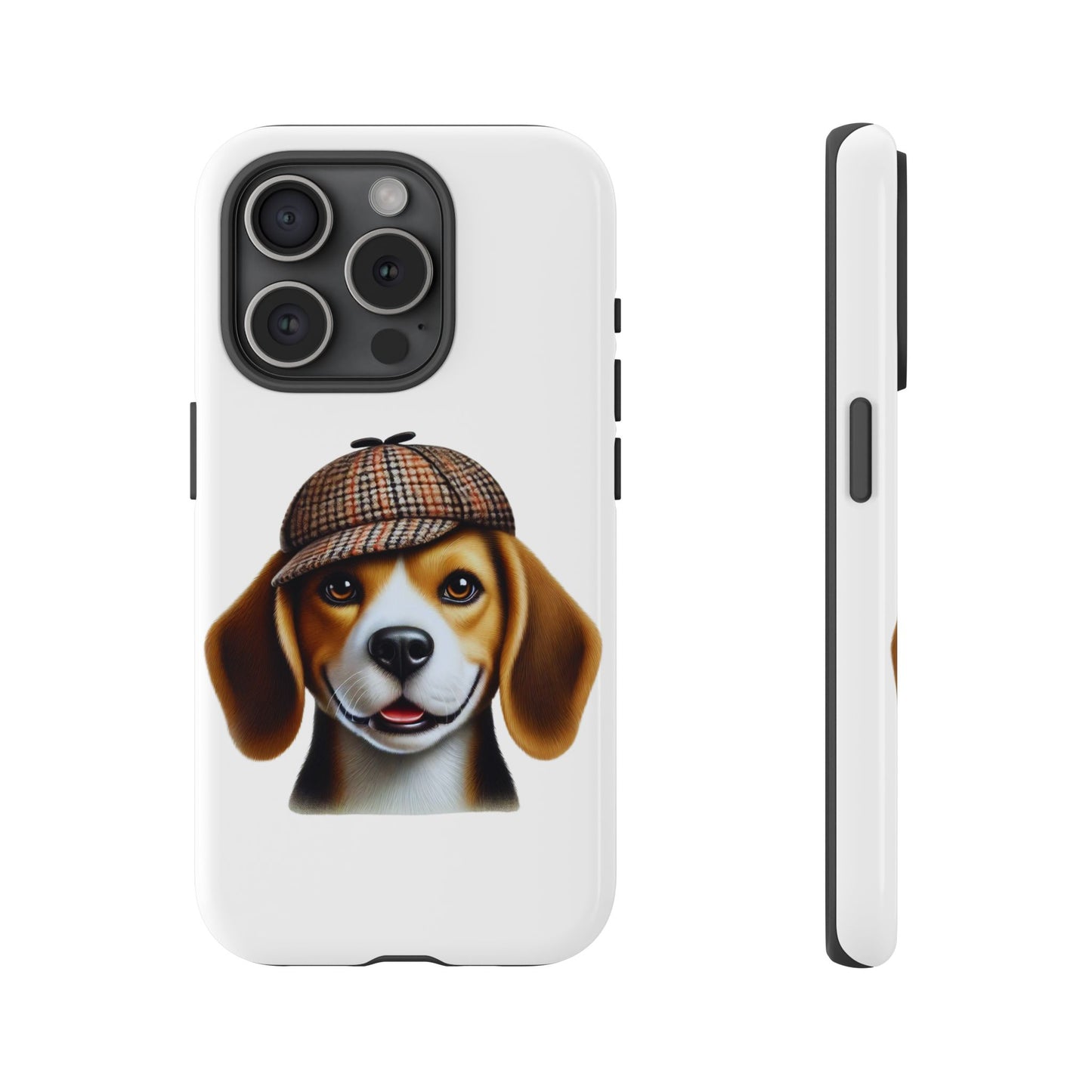 Beagle Wearing a Deerstalker Hat - Tough Phone Case