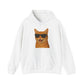 Orange Tabby Cat Wearing Sunglasses - Adult Hoodie