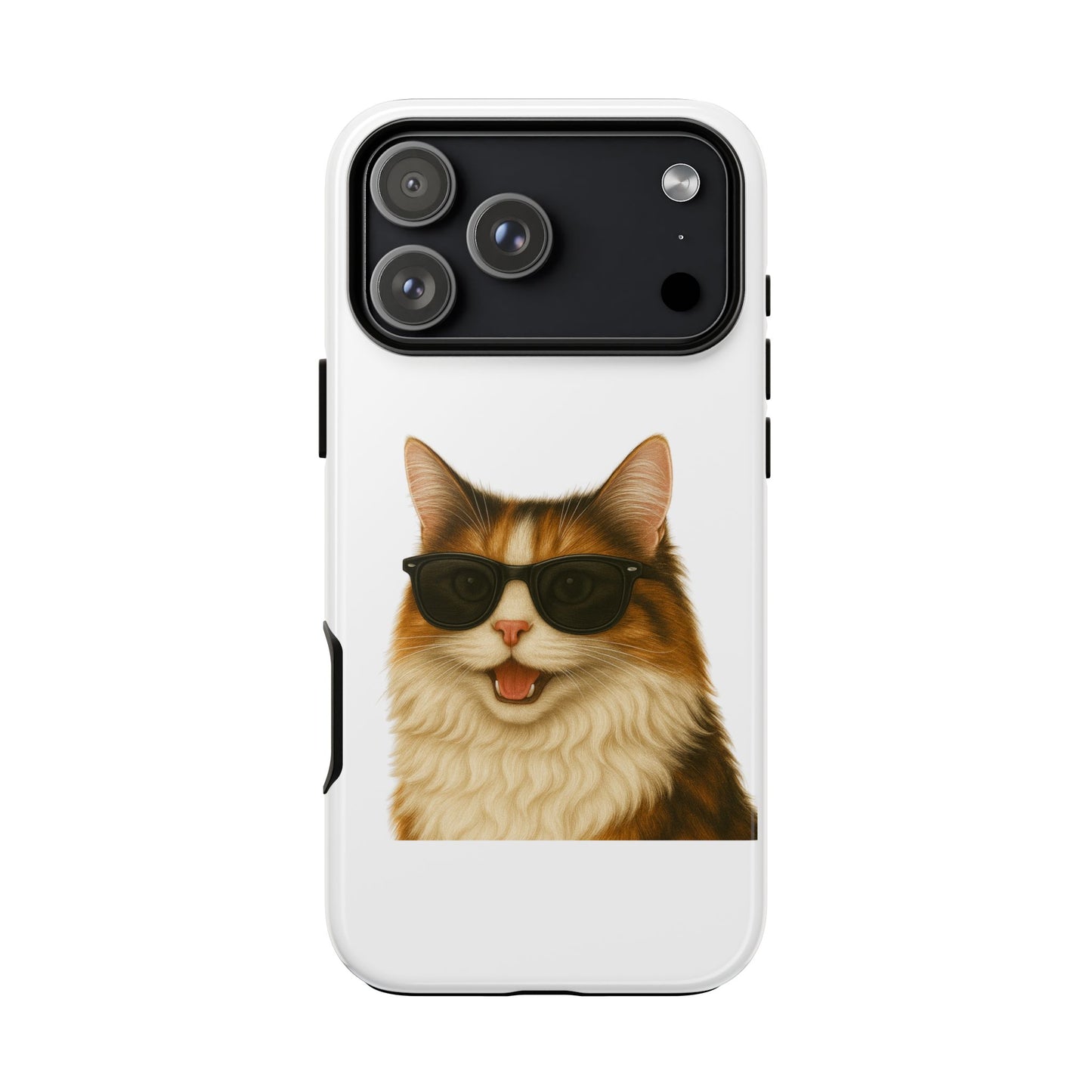 Calico Cat Wearing Sunglasses - Tough Phone Case