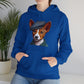 Cute Basenji Pup Wearing A Tweed Flat Cap - Adult Hoodie - Too Cute Pets