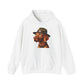 Dashing Vizsla Wearing Campaign Hat - Adult Hoodie - Too Cute Pets