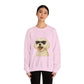 Maltese Wearing Sunglasses - Adult Crewneck Sweatshirt