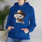 Cute Maltese Wearing A Cowgirl Hat - Adult Hoodie - Too Cute Pets