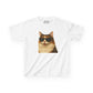Domestic Longhaired Calico Cat Sunglasses Kids Tee