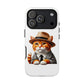 Tabby Cat Wearing a Fedora - Tough Phone Case