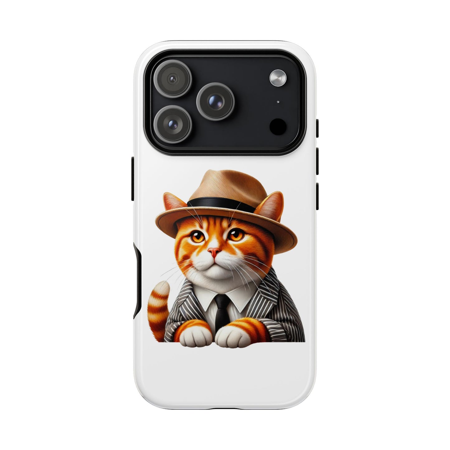 Tabby Cat Wearing a Fedora - Tough Phone Case