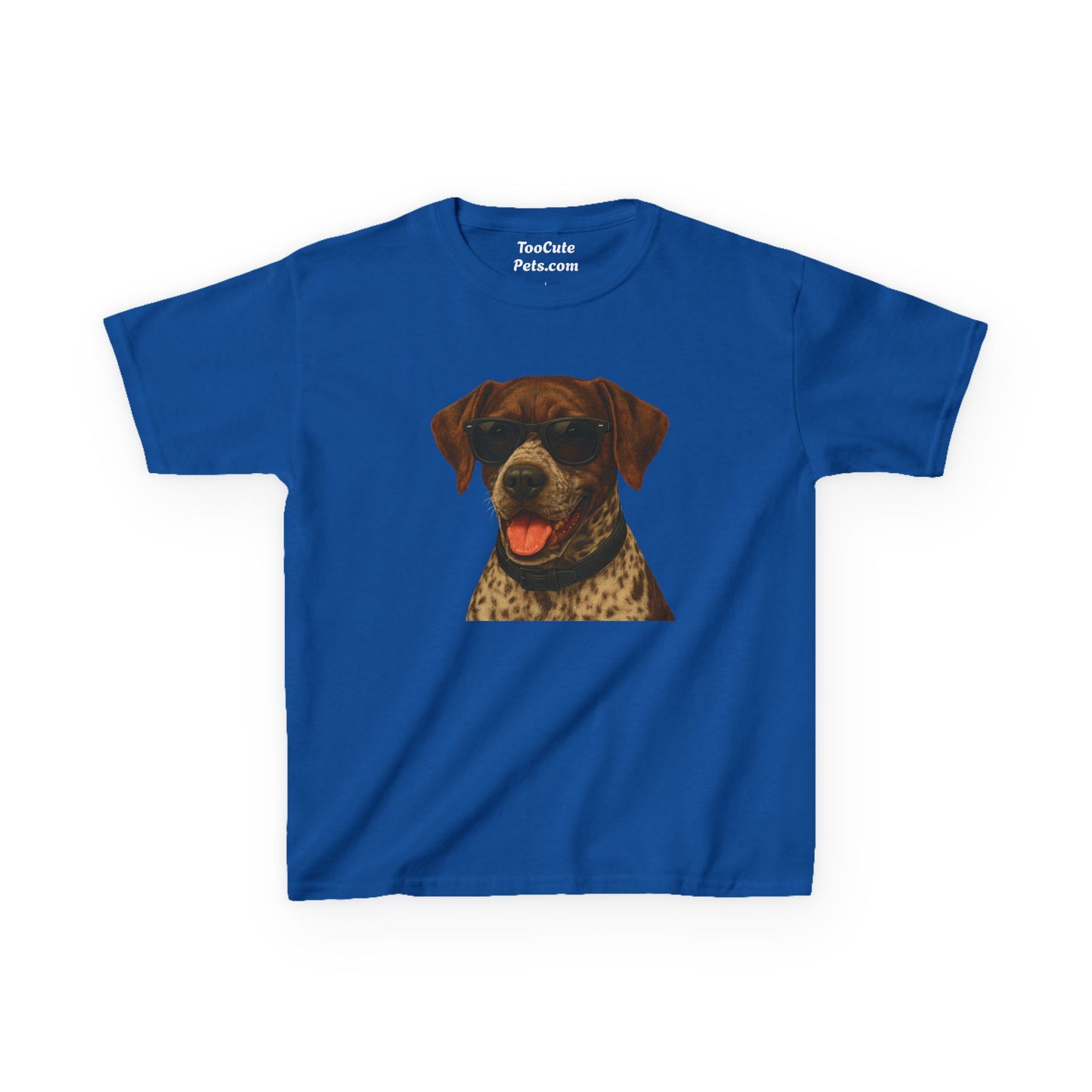 German Shorthaired Pointer Wearing Sunglasses - Kids Tee