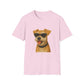 Miniature Schnauzer Wearing Sunglasses - Adult T-Shirt