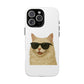 Cream Longhair Cat Wearing Sunglasses - Tough Phone Case