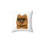 Pomeranian Wearing Sunglasses - Throw Pillow