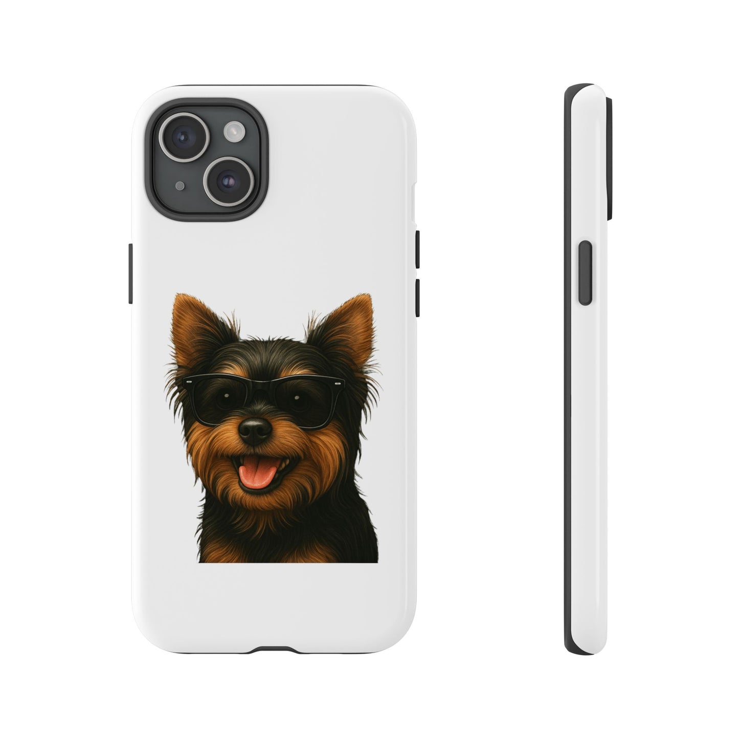 Yorkshire Terrier Wearing Sunglasses - Tough Phone Case
