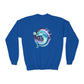 Luna The Dolphin Youth Crewneck Sweatshirt - Comfy and Cute Style for Kids