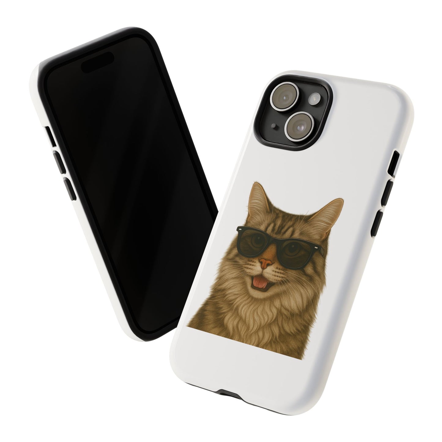 Siberian Cat Wearing Sunglasses - Tough Phone Case