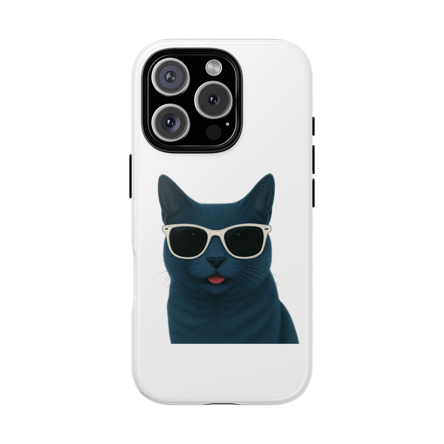 Russian Blue Cat Wearing Sunglasses - Tough Phone Case