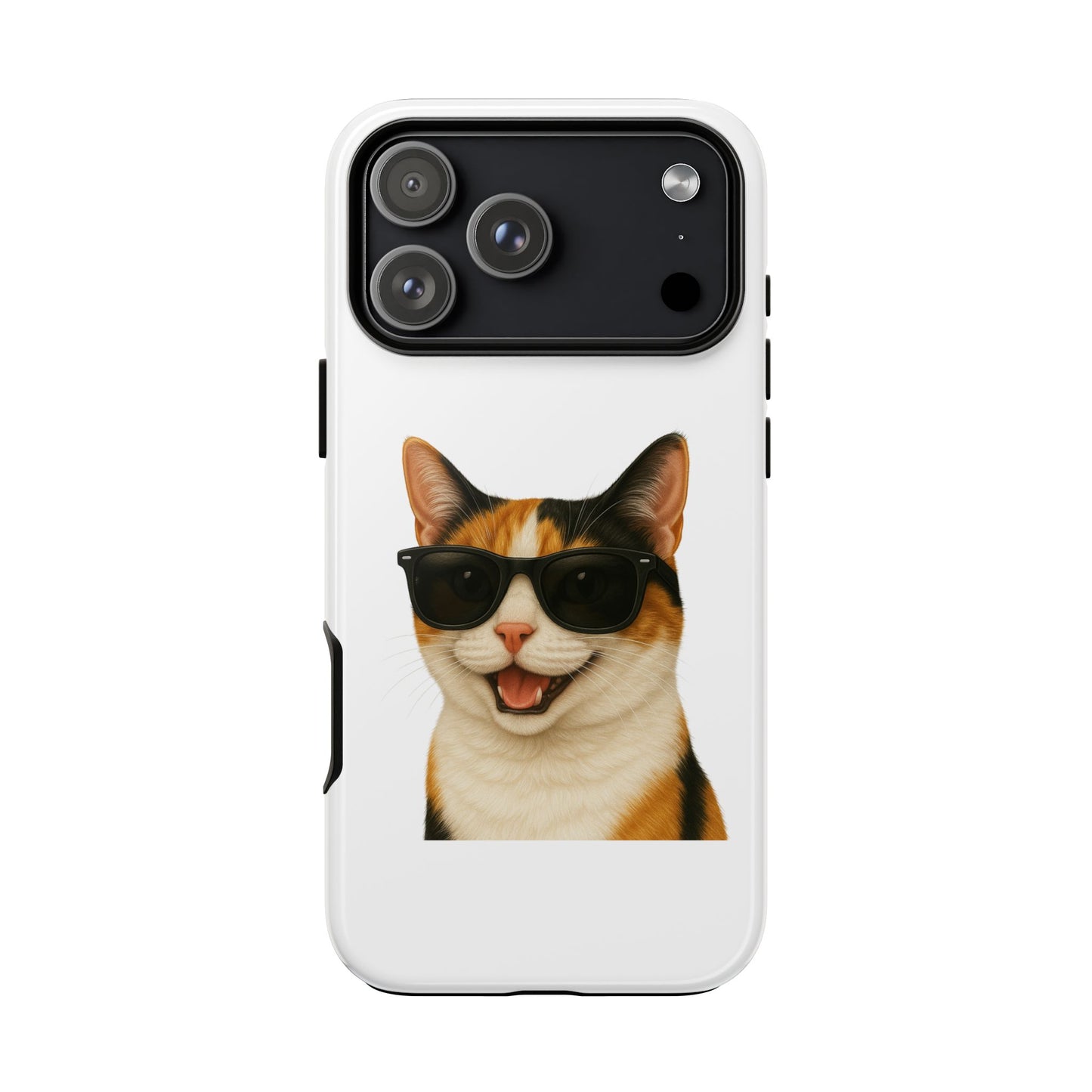 Calico Shorthair Cat Wearing Sunglasses - Tough Phone Case