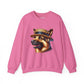 German Shepherd Wearing Boater Hat - Adult Crewneck Sweatshirt - Too Cute Pets