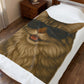 Siberian Cat Wearing Sunglasses - Sherpa Blanket