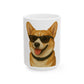 Corgi Wearing Sunglasses Ceramic Mug