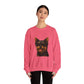 Yorkshire Terrier Wearing Sunglasses - Adult Crewneck Sweatshirt
