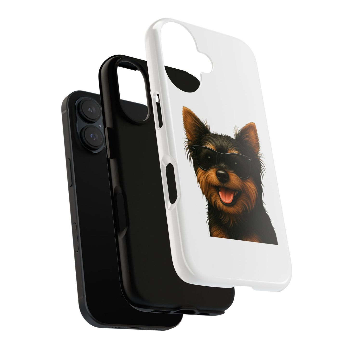 Yorkshire Terrier Wearing Sunglasses - Tough Phone Case