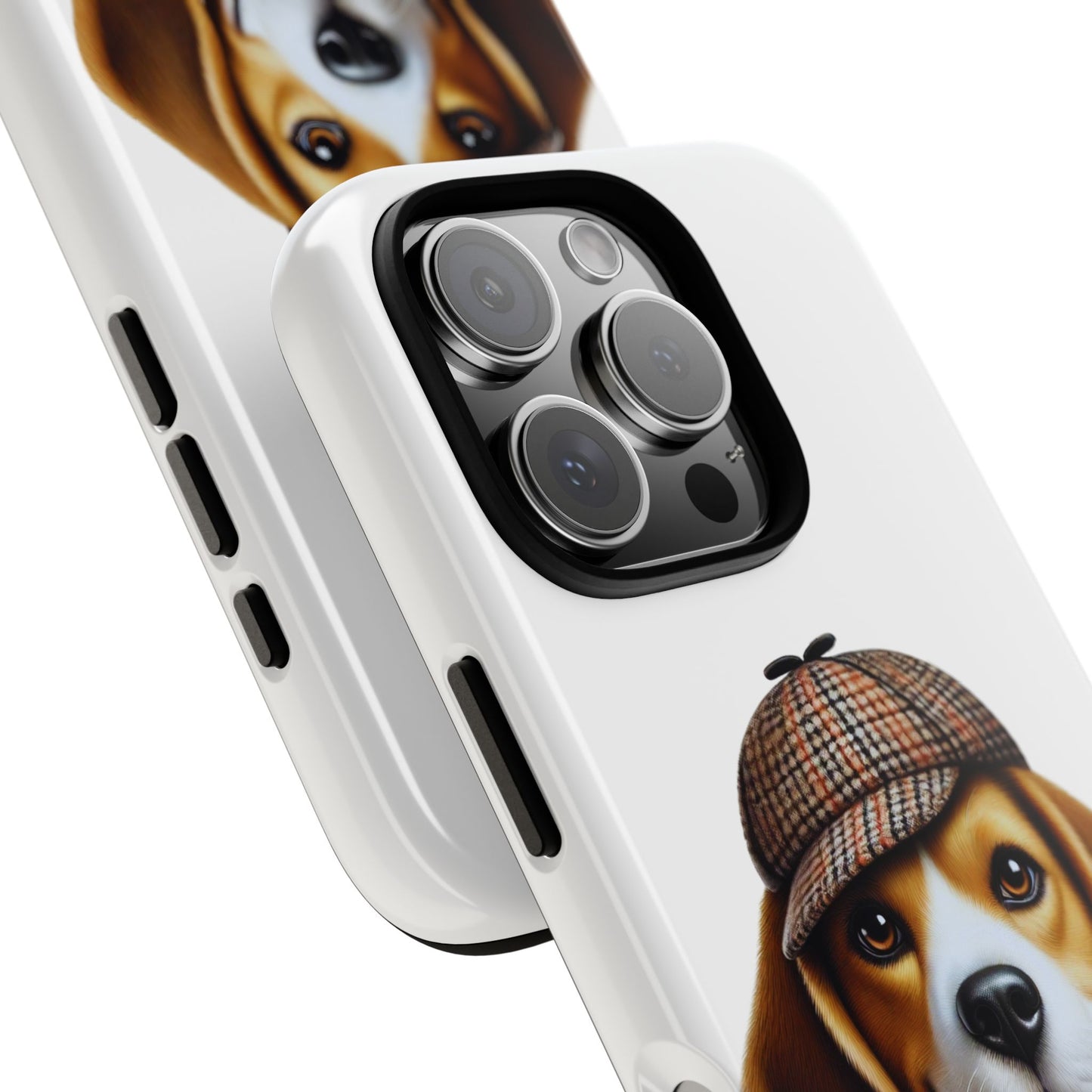 Beagle Wearing a Deerstalker Hat - Tough Phone Case