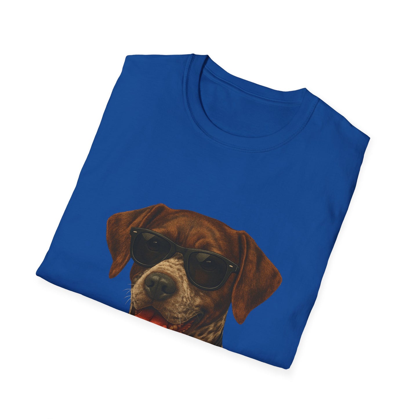 German Shorthaired Pointer Wearing Sunglasses - Adult T-Shirt