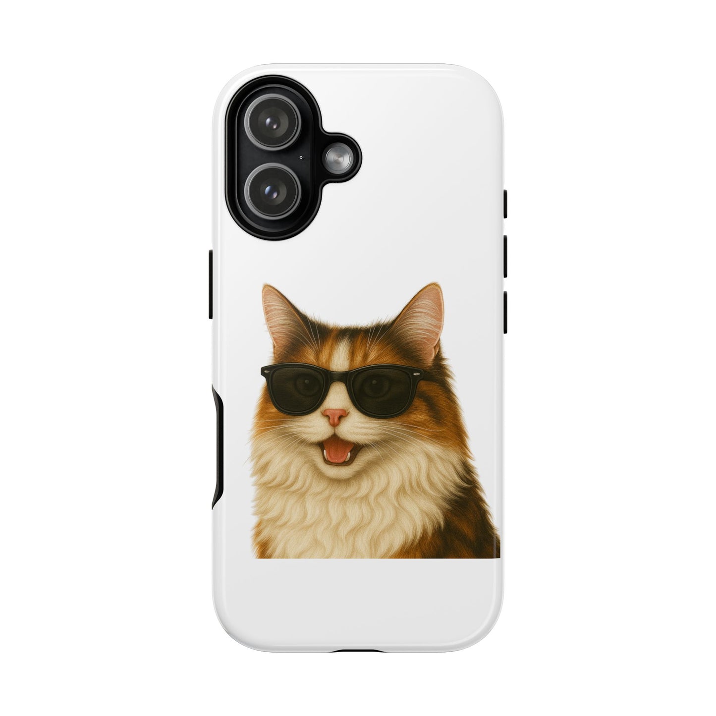 Calico Cat Wearing Sunglasses - Tough Phone Case