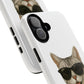 American Shorthair Silver Tabby Wearing Sunglasses - Tough Phone Case