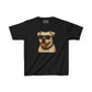 Kids Tee with American Bulldog Wearing Sunglasses