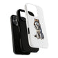 Husky Wearing a Fur Hunter Hat - Tough Phone Case