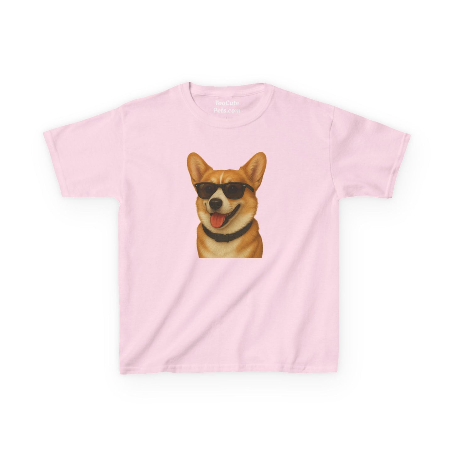 Pembroke Welsh Corgi Wearing Sunglasses - Kids Tee