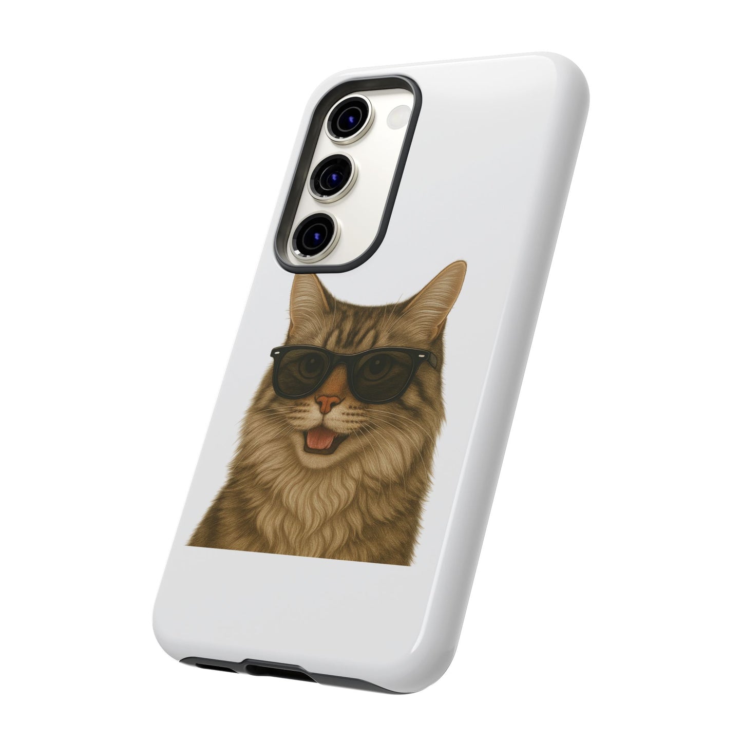 Siberian Cat Wearing Sunglasses - Tough Phone Case